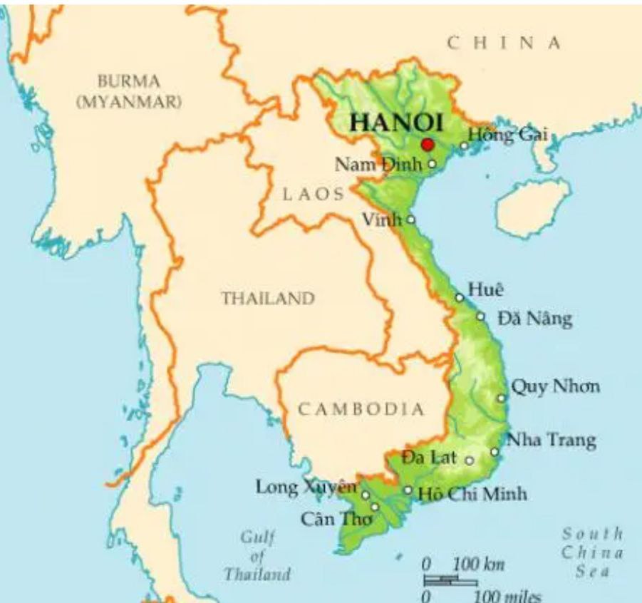Geographical description of Vietnam